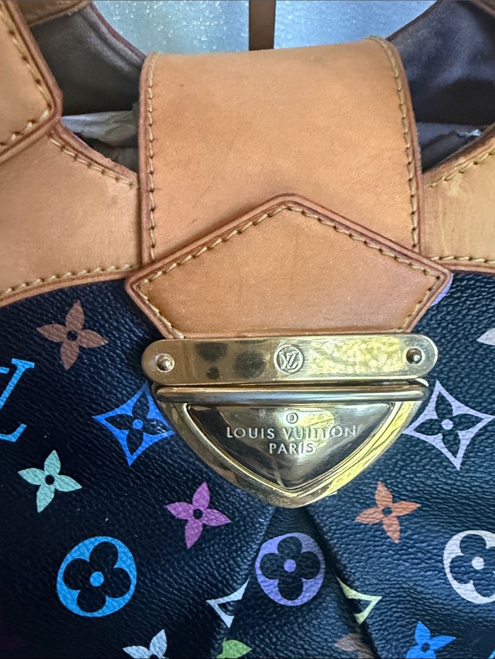 Louis Vuitton Black Multicolor Murakami Ursula Monogram Canvas Tote - Picture 2 of 13